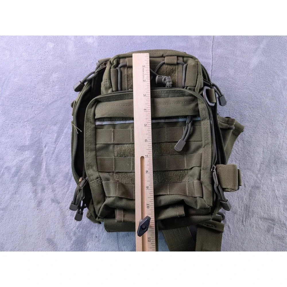 Tactical Shoulder Bag Olive Drab Green MOLLE EDC Sling Pack Messenger Bag